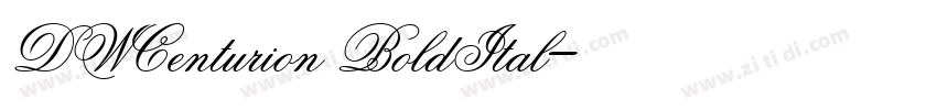 DWCenturion BoldItal字体转换